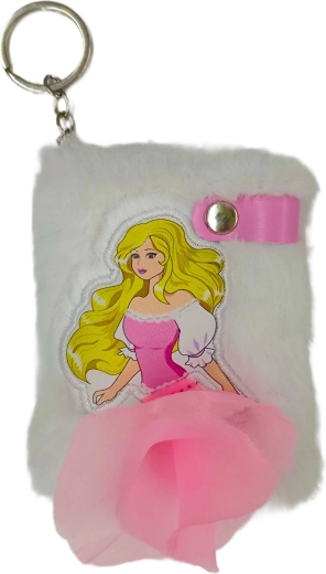 Mini plysnoteshæfte A7 Prinsesse