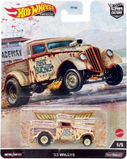 Hot Wheels Premium 1933 Willys Rust Bucket – metal samlermodel