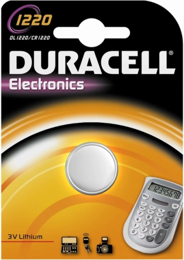 Duracell lithium CR1220 knapcellebatteri 3 V 36 mAh
