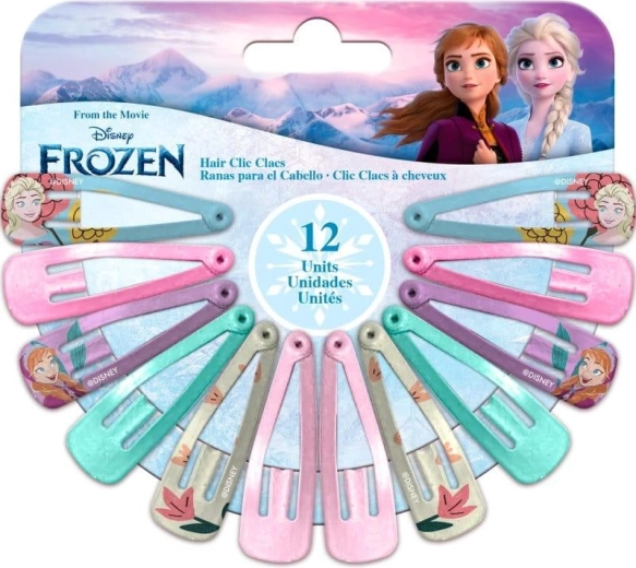 Sæt med hårspænder Frozen (12 stk.)