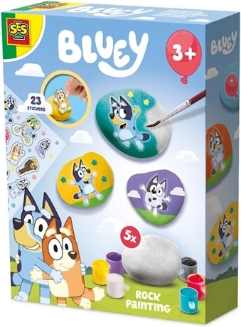 SES Bluey sæt til maling af sten