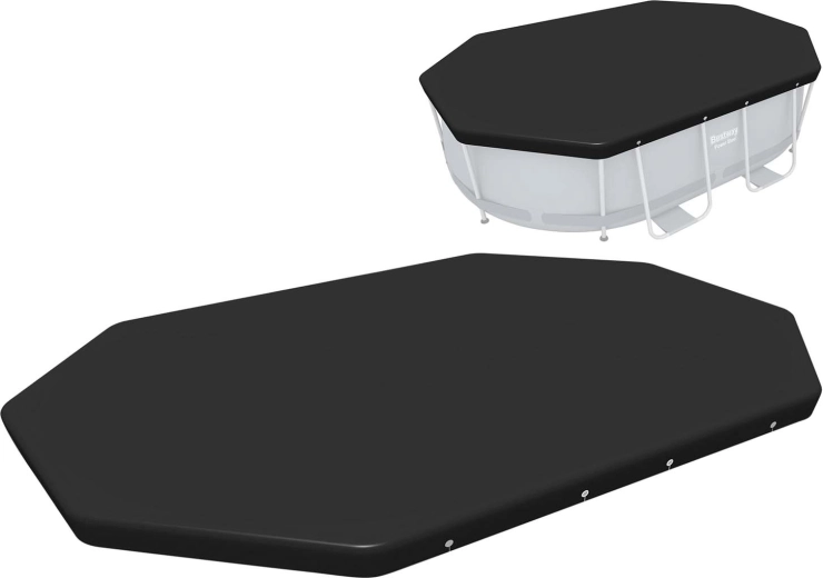 Dækkende presenning til ovalt rammebassin 300 × 200 cm BESTWAY