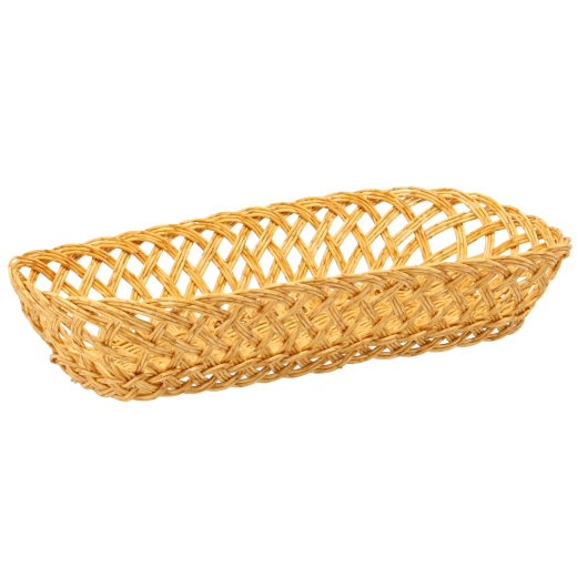 Rektangulær opbevaringskurv af robust plast 37 × 16 × 9 cm