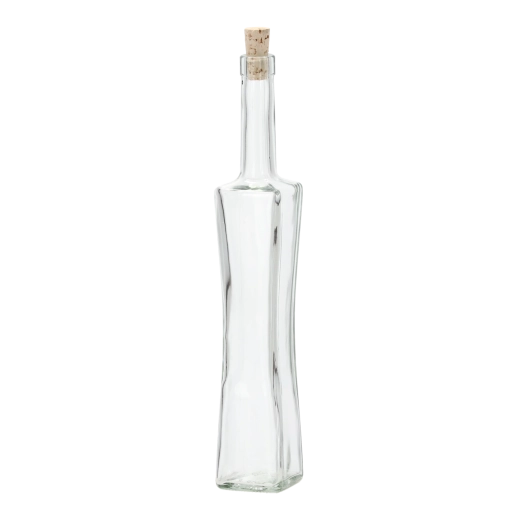 Glasflaske Gran Quadro 500 ml med syntetisk kork 19 mm