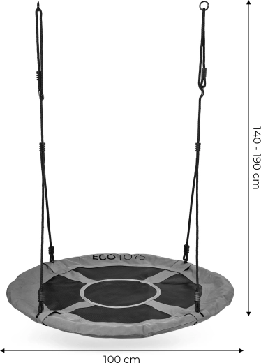 Stort og komfortabelt sæde 100 cm