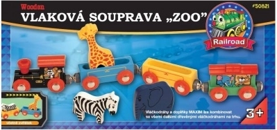 MAXIM togsæt med dyr fra zoo
