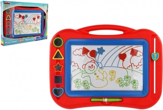 Magnetisk tegnetavle med stempler, 43 × 30 cm