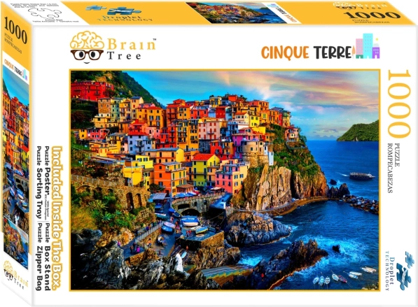 Puslespil Brain Tree Cinque Terre 1000 brikker