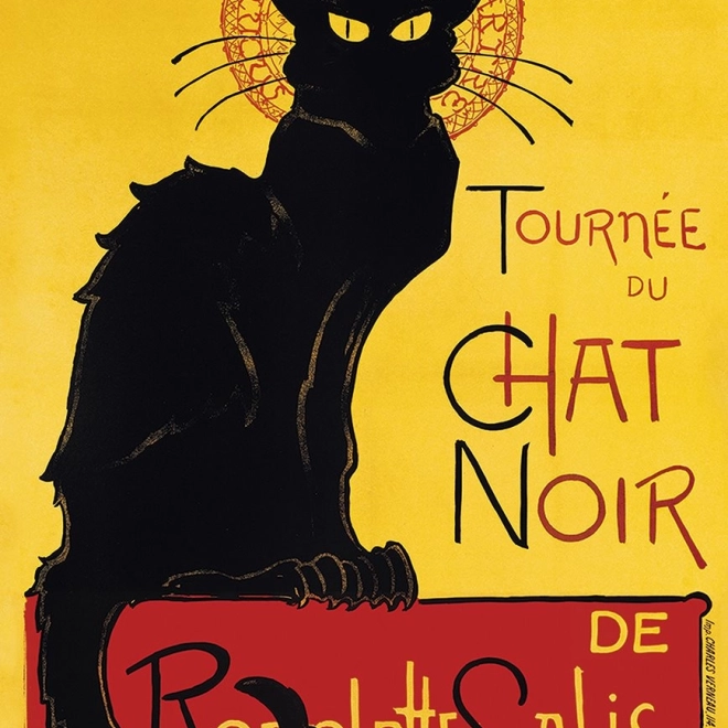 Puslespil Kabaret Le Chat noir - plakat 1000 stykker