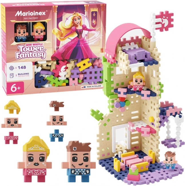 Waffle Mini byggesæt - Prinsesse: Fantasitårn