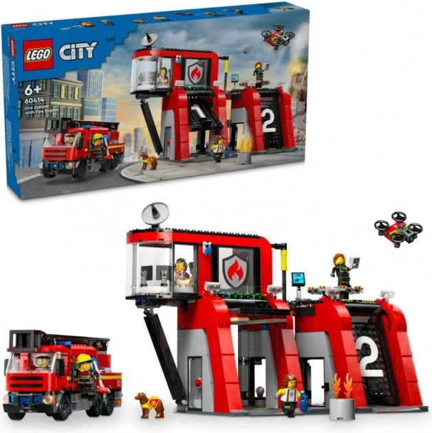 LEGO CITY brandstation med brandbil