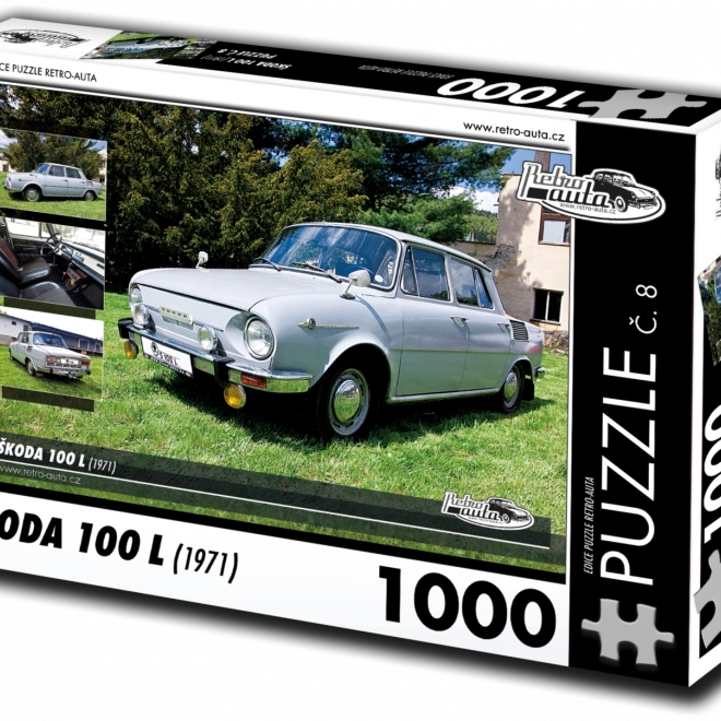Retro biler puslespil Škoda 100 L 1000 brikker