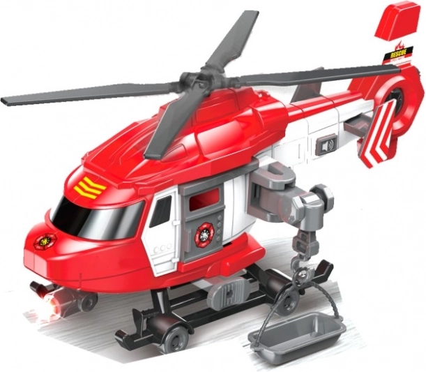Brandhelikopter med realistiske effekter