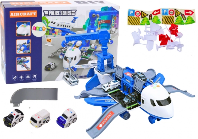 Interaktivt politifly 2-i-1 – udfoldelig mobil station DIY