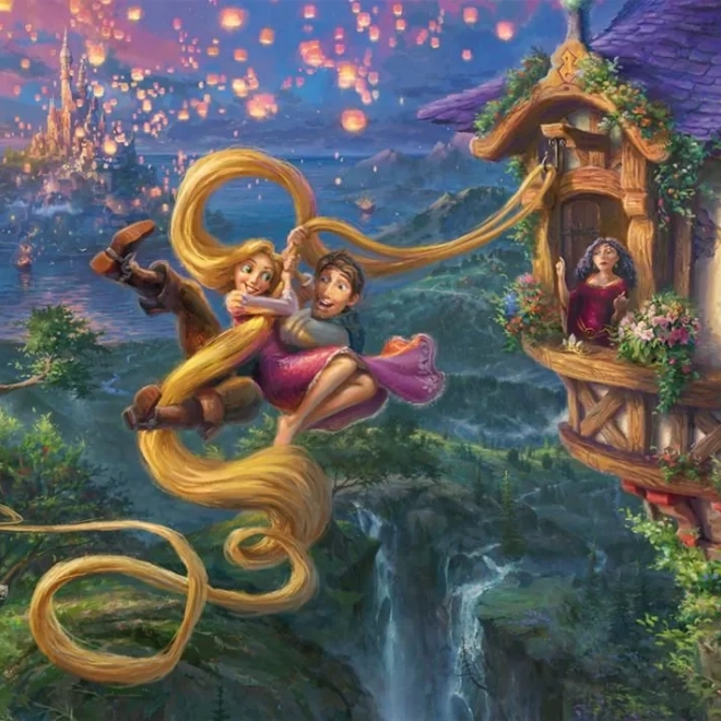 Puslespil 1000 brikker Disney: Rapunzel og Flynn