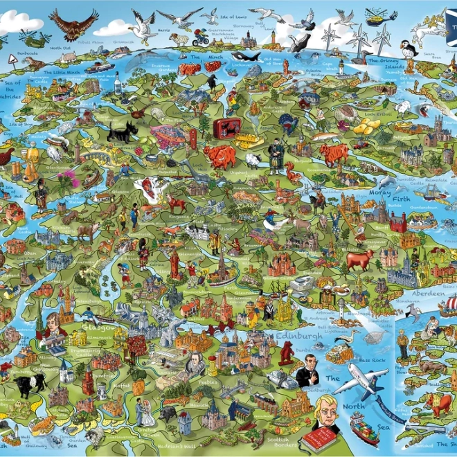 Puslespil Dette er Skotland 1000 brikker