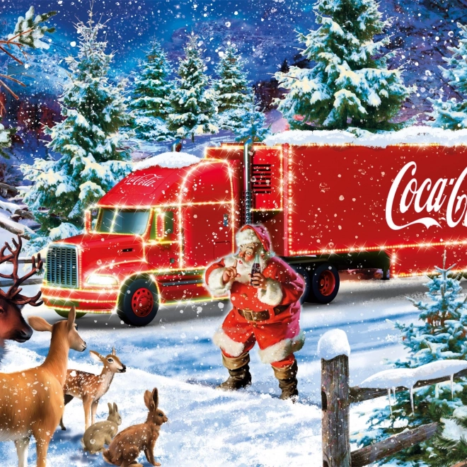 Puslespil Julelastbil Coca Cola 1000 Brikker
