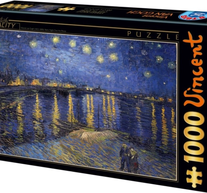 Puslespil Terrasse Café om Natten af Vincent van Gogh - 1000 brikker