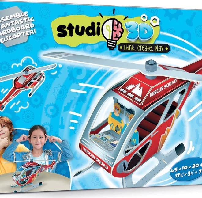 Educa 3D-model af redningshelikopter