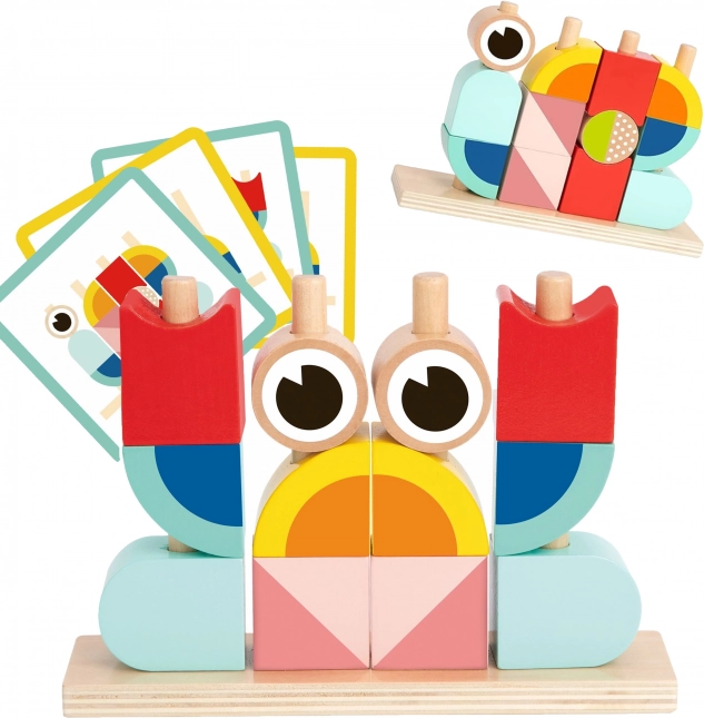 Træ-kreativt byggesæt Krabbe fra Tooky Toy