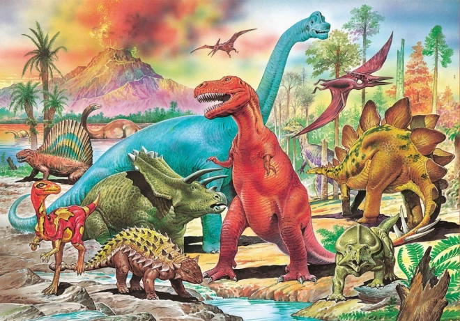 Puslespil dinosaurer 100 brikker