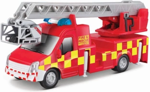 Brandbil med stige Bburago 1:43
