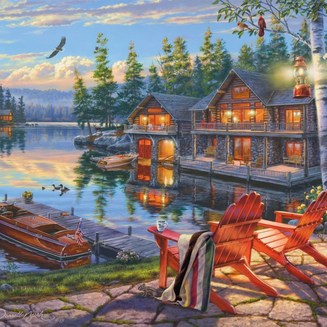 Puslespil Loon Lake, New York 1000 brikker fra Schmidt