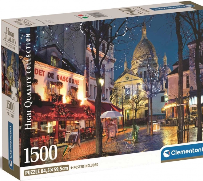 Puzzle 1500 brikker compact Paris Montmartre