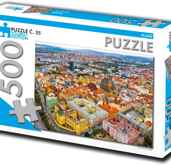 Puslespil Plzeň 500 brikker turistisk udgave