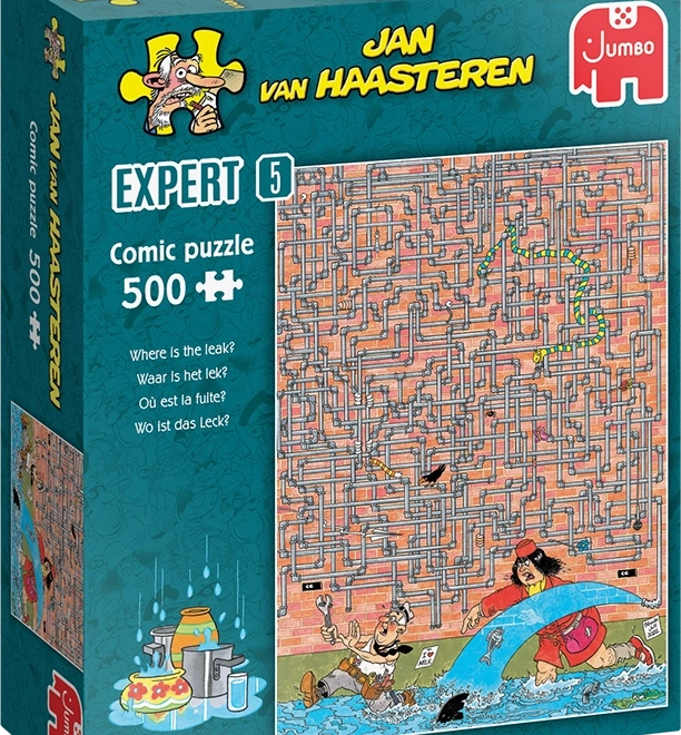 Puslespil JUMBO Jan van Haasteren Expert 5: Hvor det lækker, 500 brikker