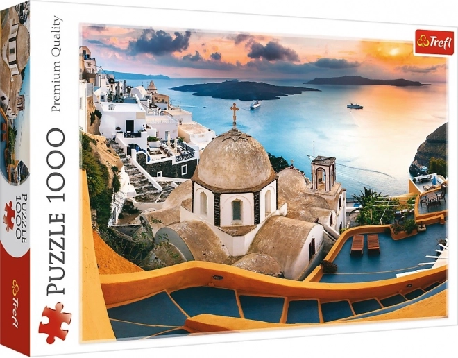 Puslespil 1000 brikker – Eventyrlige SANTORINI Trefl