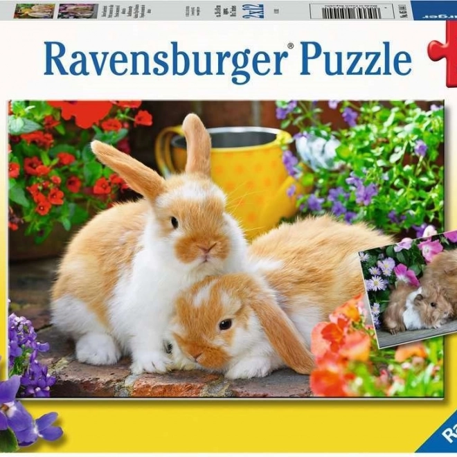 Ravensburger puslespil Tid til at kramme 2x12 stykker