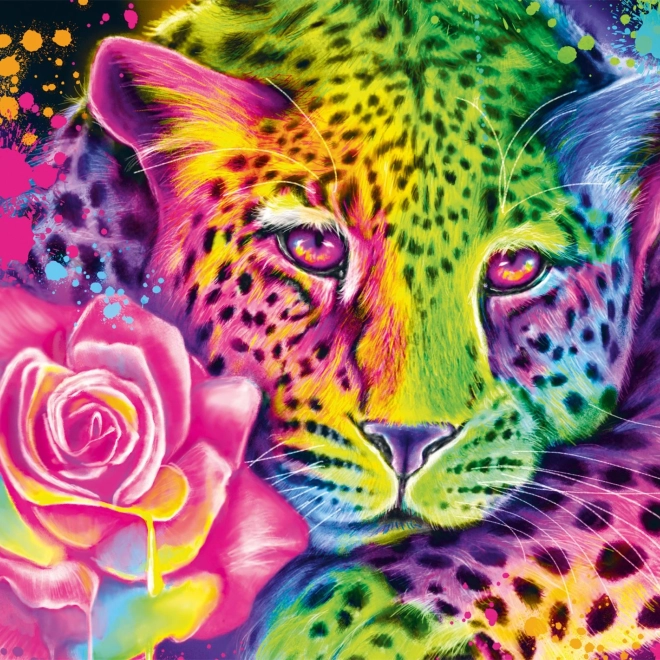 Puzzle SCHMIDT Leopard Neon 1000 brikker
