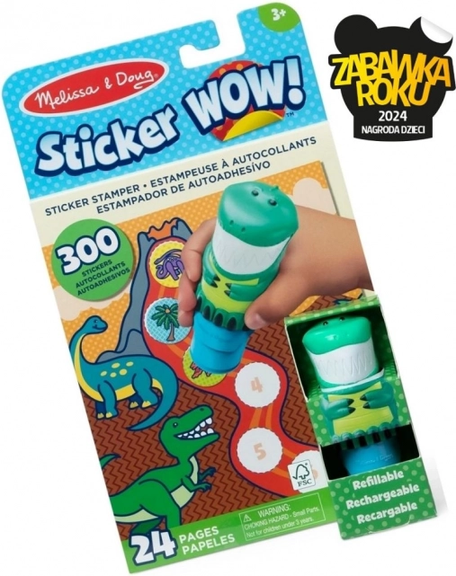 Kreativt klistermærkesæt med dinosaurer – Melissa & Doug