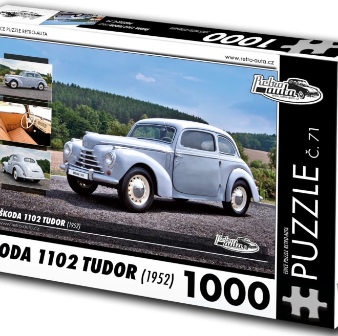 Puslespil Retro Biler Škoda 1102 Tudor 1952 1000 brikker