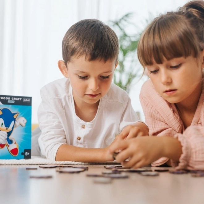 Træpuslespil Sonic 50 brikker