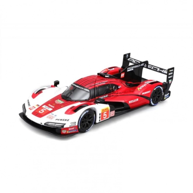 Bburago 1:24 Racing - Porsche 963 - Hvid/Rød #5