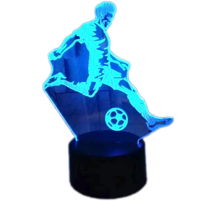 Zd98k 3d led fodboldspiller natlys