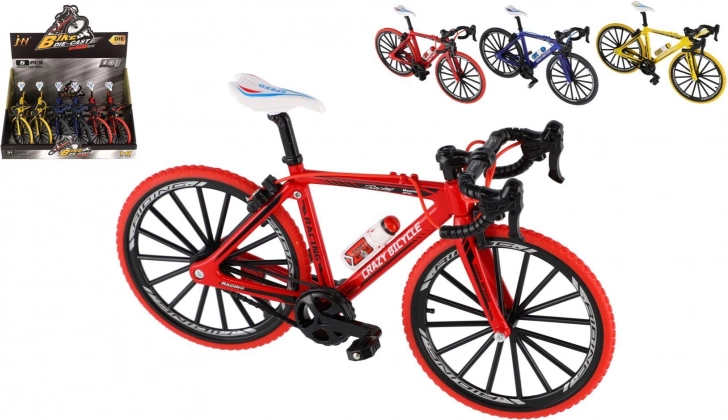 Fingercykel i metal/plast 19 cm i forskellige farver