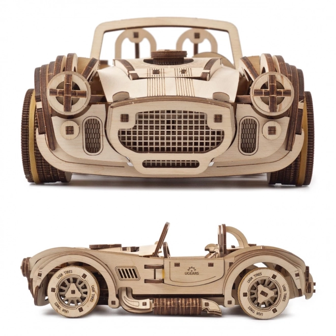 Ugears 3D træ mekanisk puslespil Drifting Racer Cobra