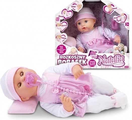 Interaktiv babydukke med tilbehør Natalia Collection