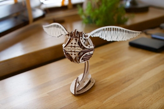 Ugears 3D mekanisk træpuslespil Gyldne Snitch, Harry Potter