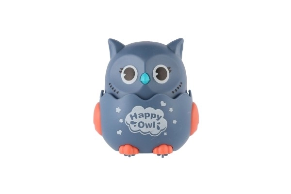 Sovy Happy Owl plastik 7x8 cm kørende