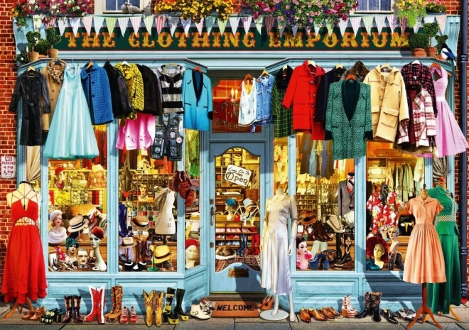 Puslespil butik med tøj 1000 brikker BLUEBIRD