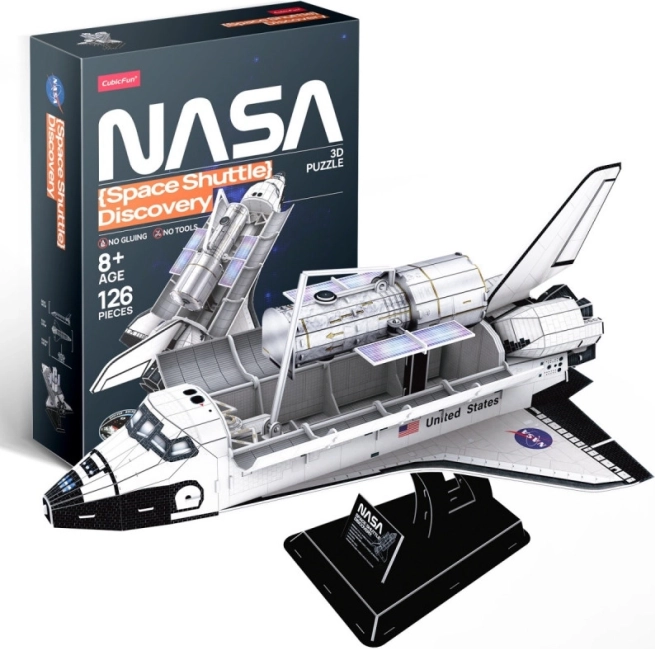 3D-puslespil Space Shuttle Discovery – 127 brikker