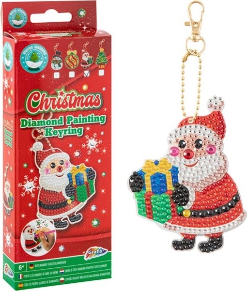 Diamant maleri Santa vedhæng