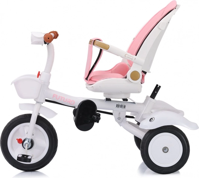 CHIPOLINO Trehjulet med tag Futuro 2i1 Prinsesse