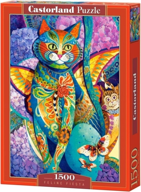 Puslespil 1500 brikker Feline Fiesta