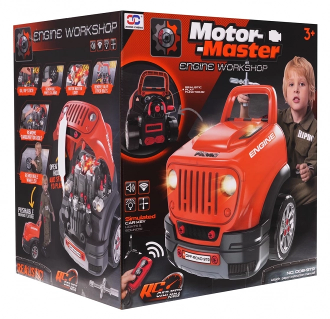 Gør-det-selv Motor Master - sæt for den lille mekaniker orange