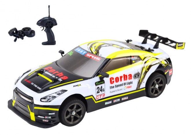 RC Drift Sportbil 1:16 med Udskiftelige Hjul